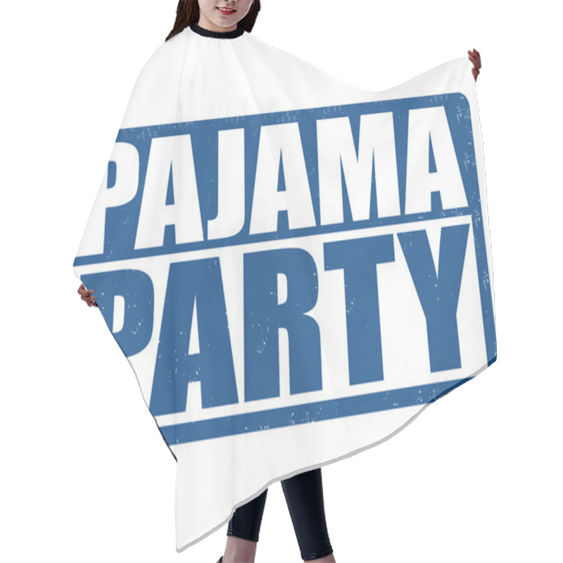 Personality  Pajama Party Stamp Hair Cutting Cape