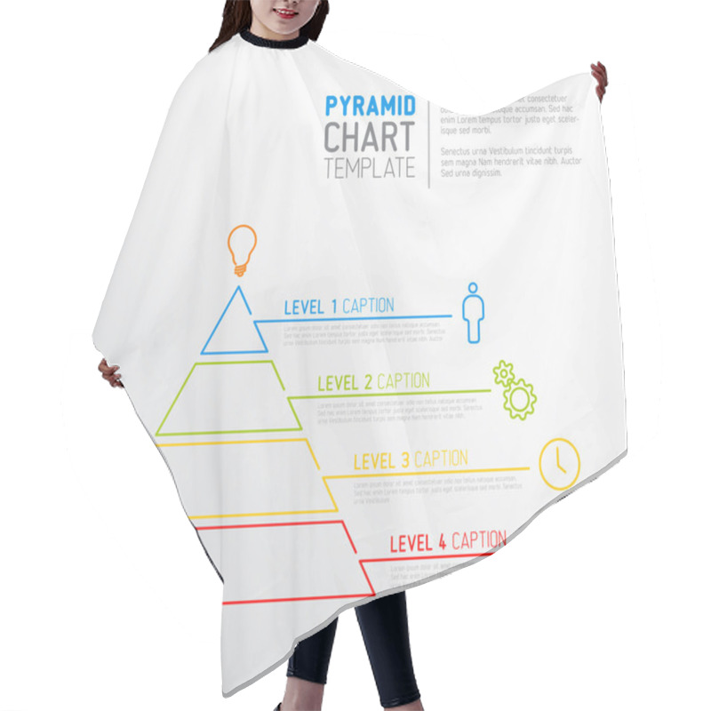 Personality  Pyramid Chart Diagram Template Hair Cutting Cape