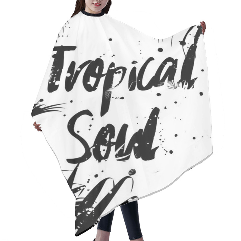 Personality  Tropical Soul Travel Poster Hair Cutting Cape