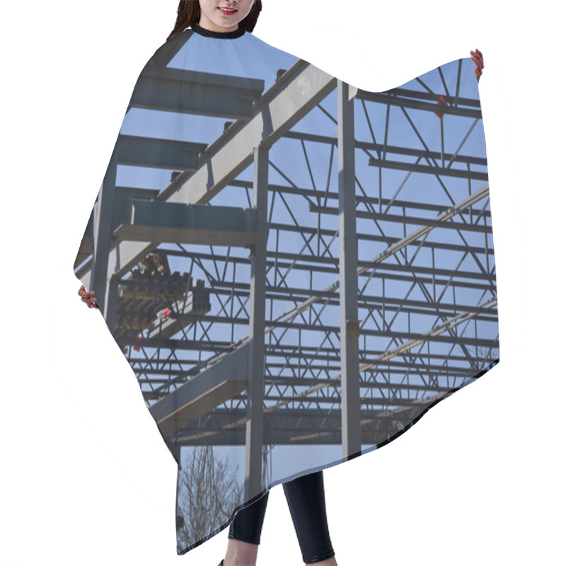 Personality  Structural Steel Construction Site Hair Cutting Cape