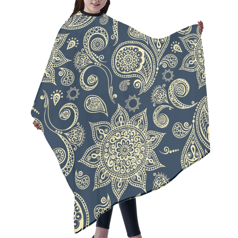 Personality  Ethnic Pattern With Mandala, Cucumbers, Paisley. Hair Cutting Cape