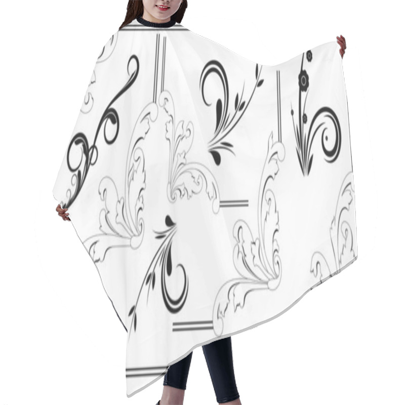 Personality  Rococo Element Frame Designs Hair Cutting Cape