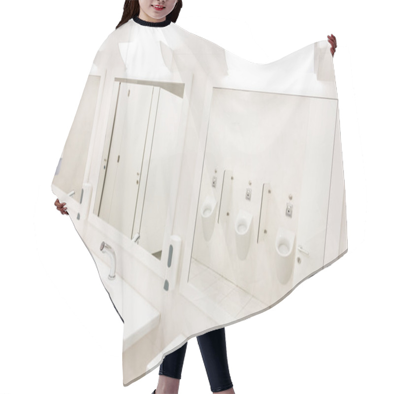 Personality  White Public Tilet. Hair Cutting Cape