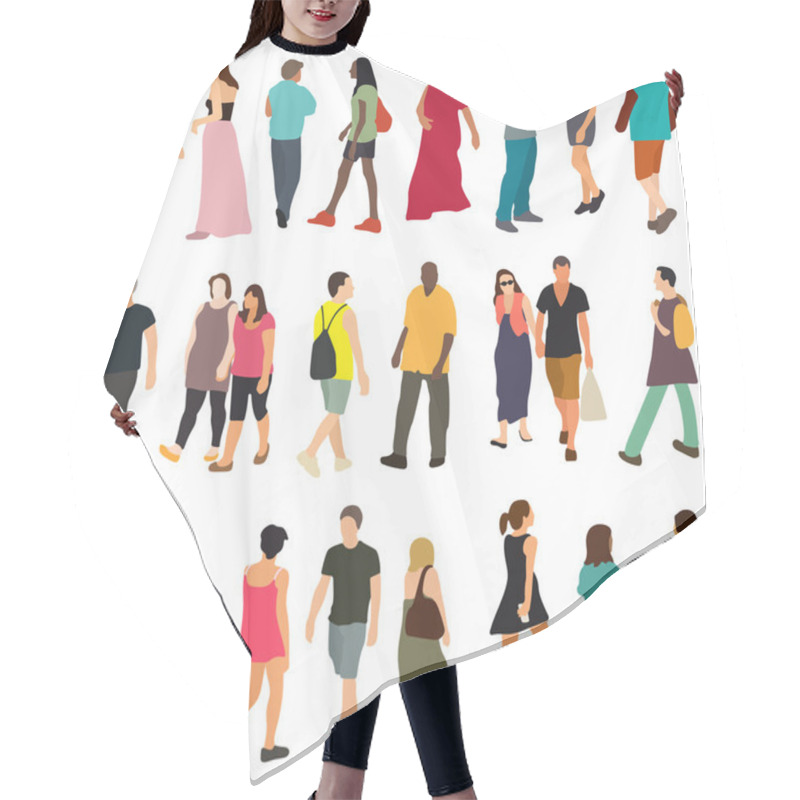 Personality  People Set On Background Hair Cutting Cape