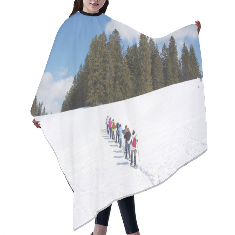 Personality  Scenic View Of Majestic Alps Landscape Hair Cutting Cape