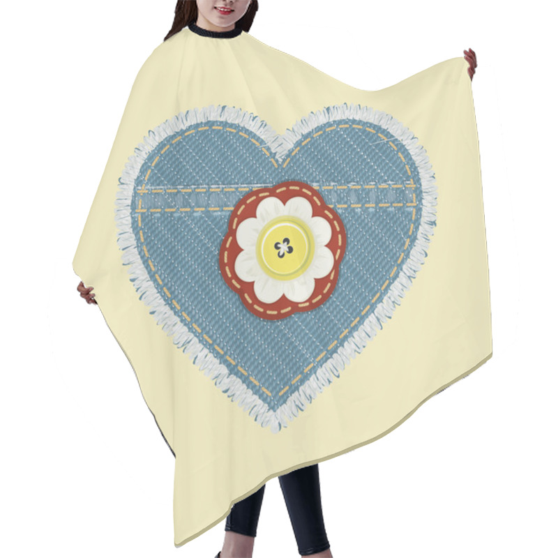 Personality  Heart Shape Hair Cutting Cape