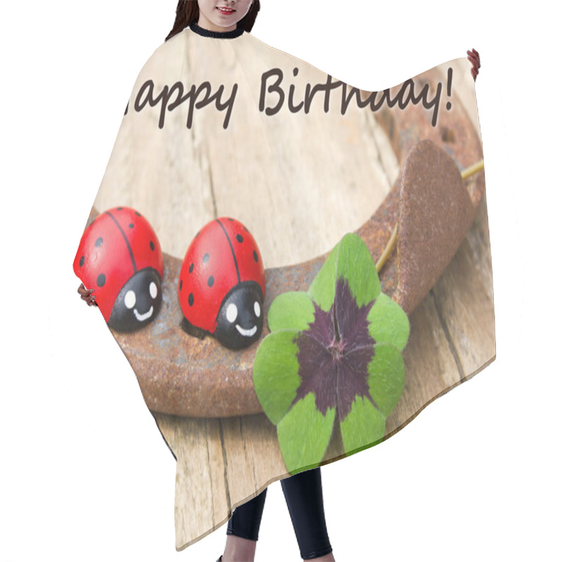 Personality  Birthday Card Hair Cutting Cape