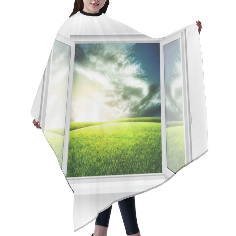 Personality  Window Hair Cutting Cape