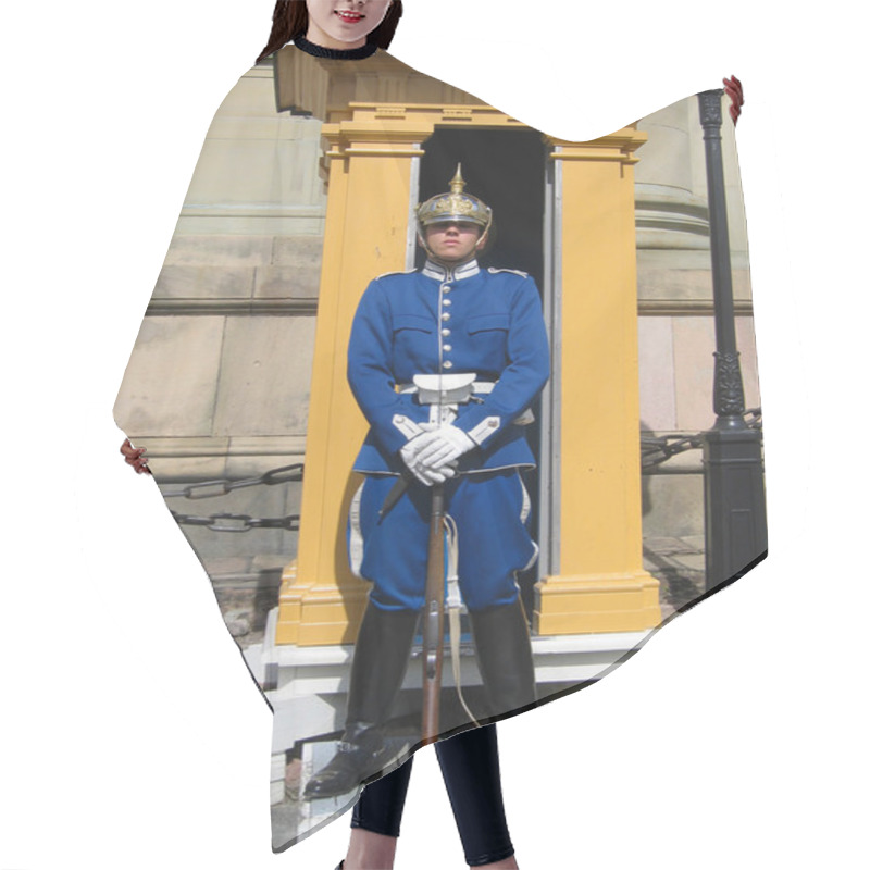 Personality  Royal Guard Protecting Royal Palace In Stockholm, Sweden Hair Cutting Cape