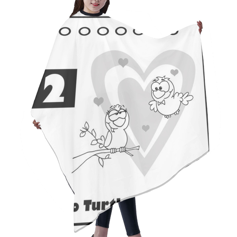 Personality  Christmas Calendar With Number 2 Hair Cutting Cape