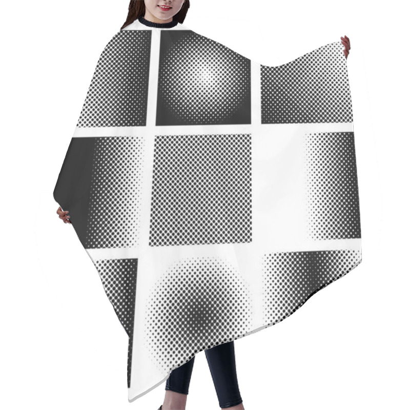 Personality  Black Halftone Collection Hair Cutting Cape