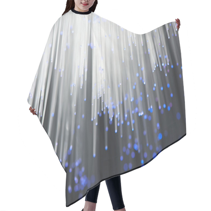 Personality  Fiber Optics Background With Lots Of Light Spots Hair Cutting Cape