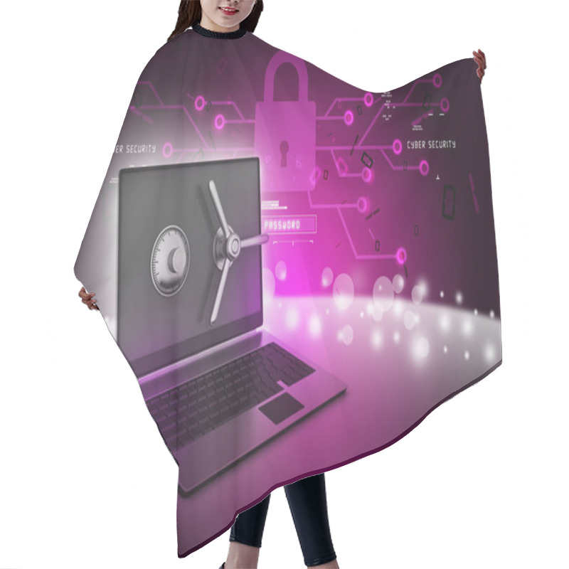 Personality  Data Security Concept Hair Cutting Cape