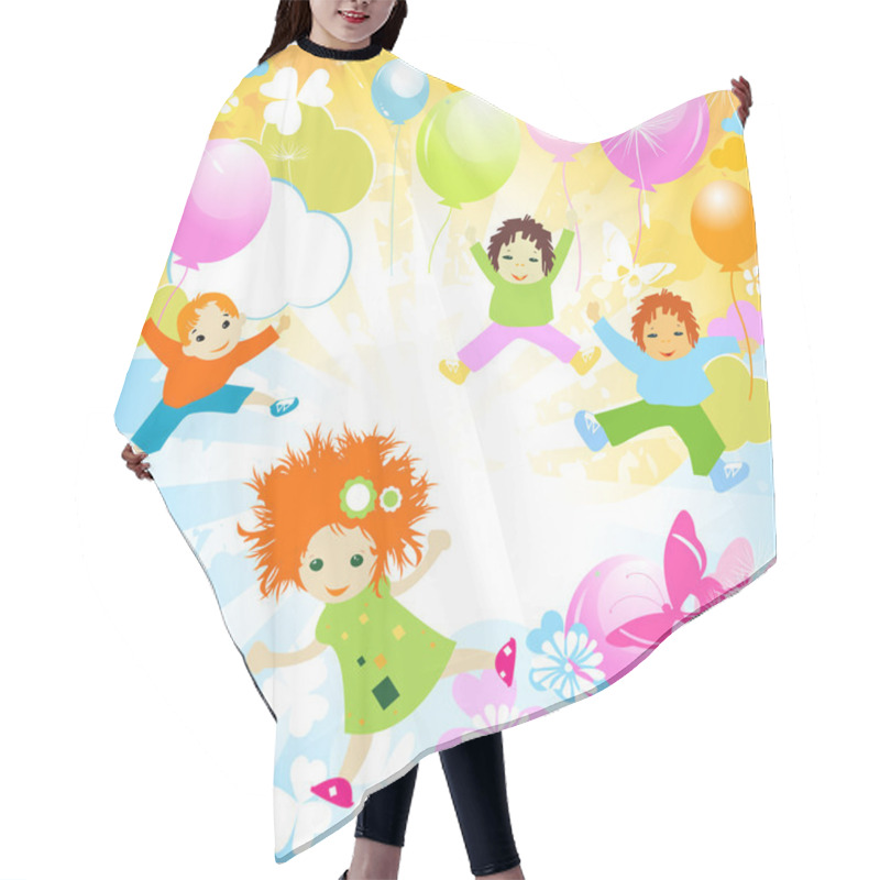 Personality  Happy Kids Hair Cutting Cape