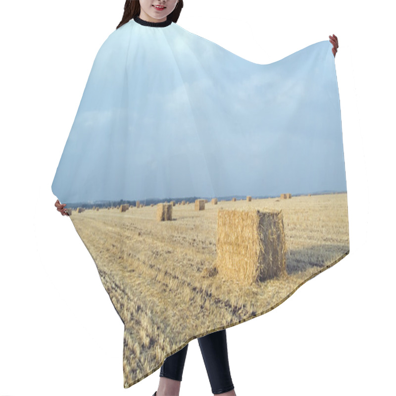 Personality  Hay Bales Field Hair Cutting Cape