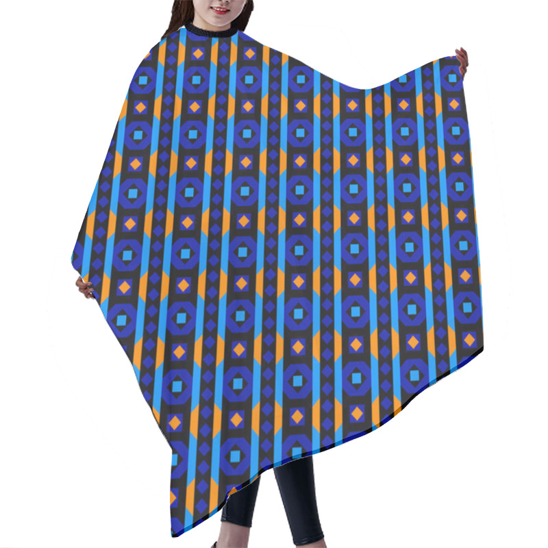 Personality  Ethnic Stripes Pattern Hair Cutting Cape