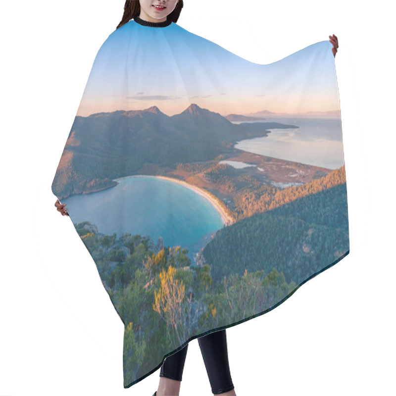 Personality  Sunrise Nature Landscape Of Beautiful Bay And Mountains. Winegla Hair Cutting Cape