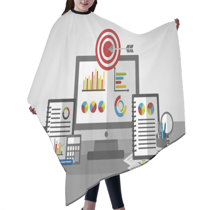 Personality  Statistics Data Business Hair Cutting Cape