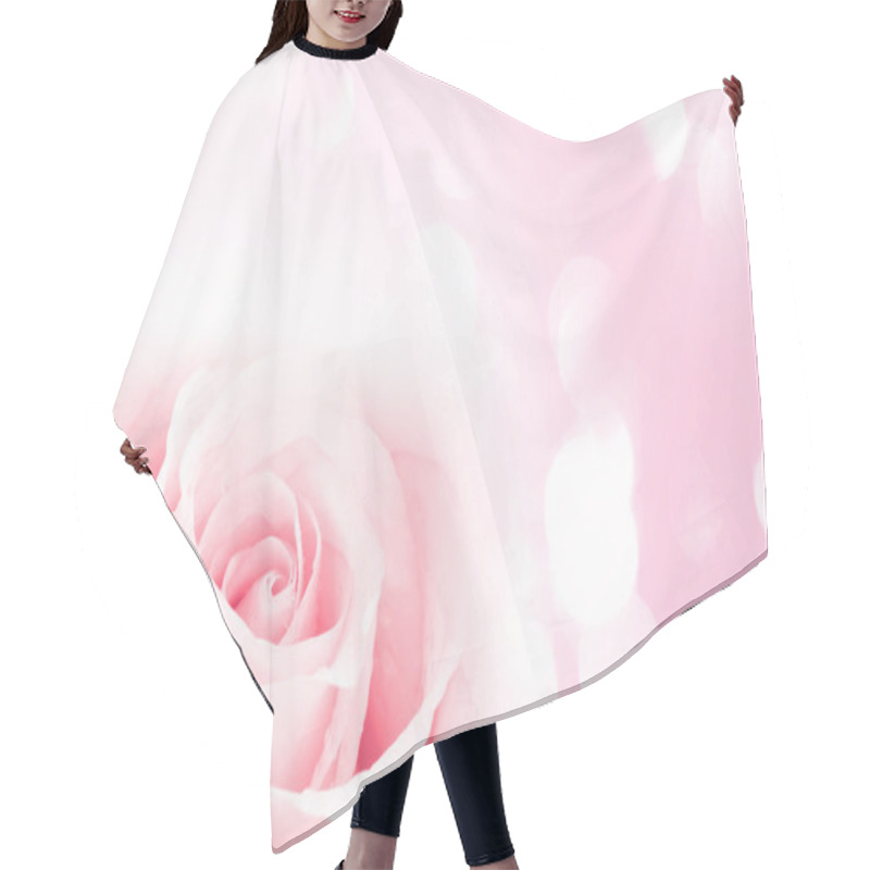 Personality  Pink Rose Hair Cutting Cape