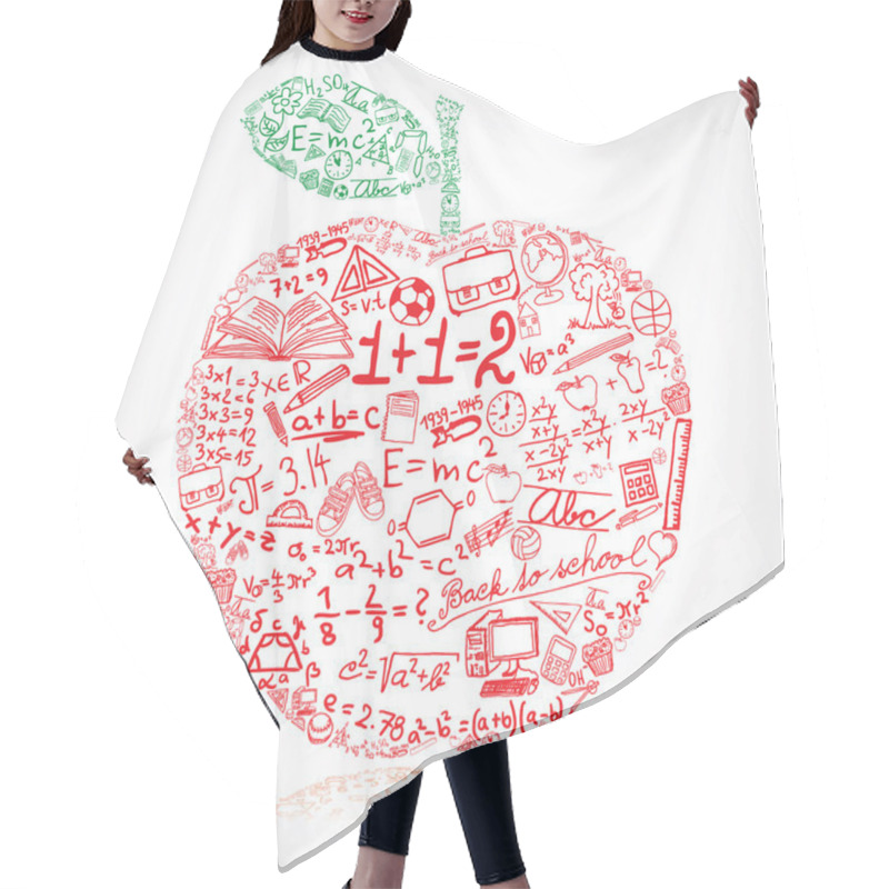 Personality  Apple Hair Cutting Cape