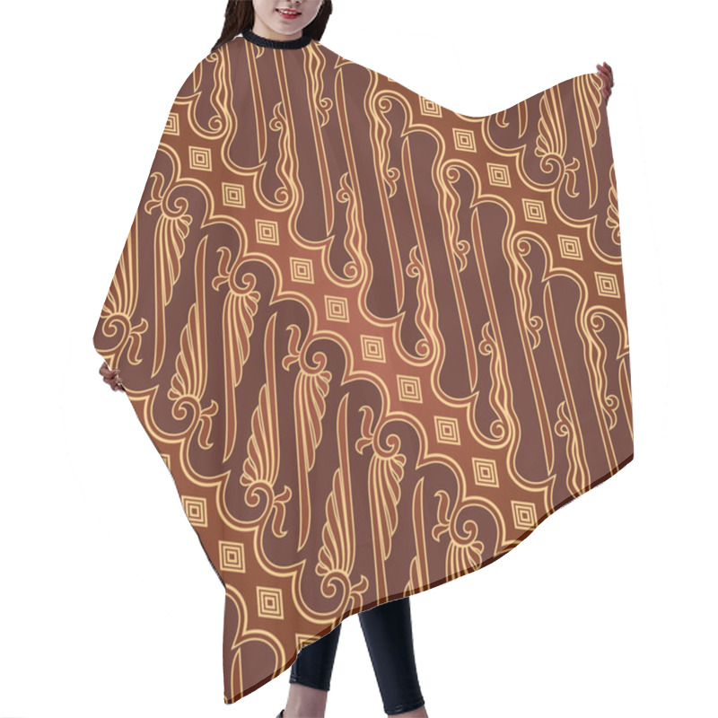 Personality  Seamless Batik Pattern Hair Cutting Cape