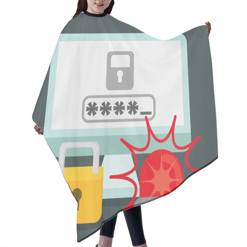 Personality  Security System Design. Hair Cutting Cape