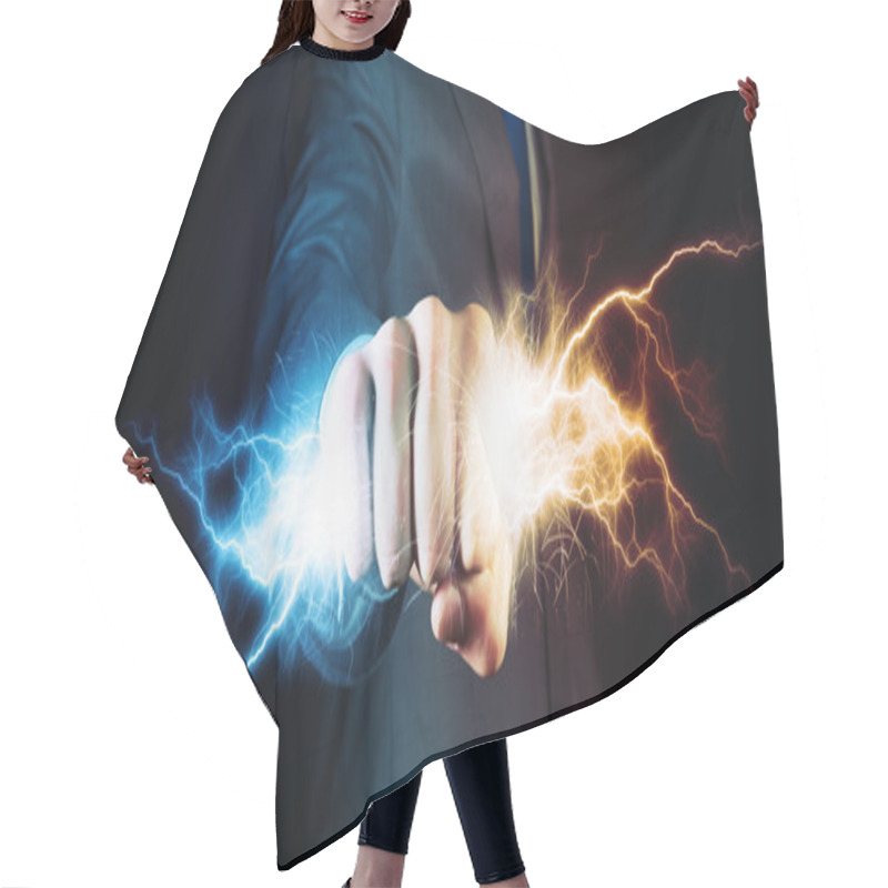 Personality  Power In Hands Hair Cutting Cape