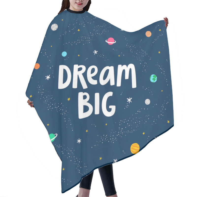 Personality  Dream Big Card Hair Cutting Cape