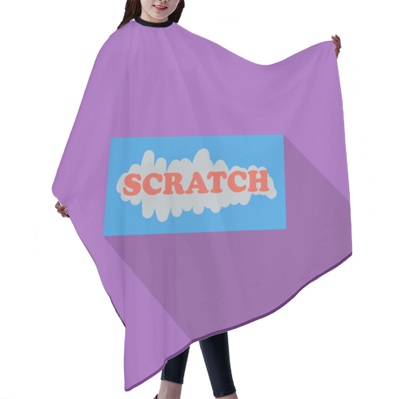 Personality  Scratch Card Hair Cutting Cape