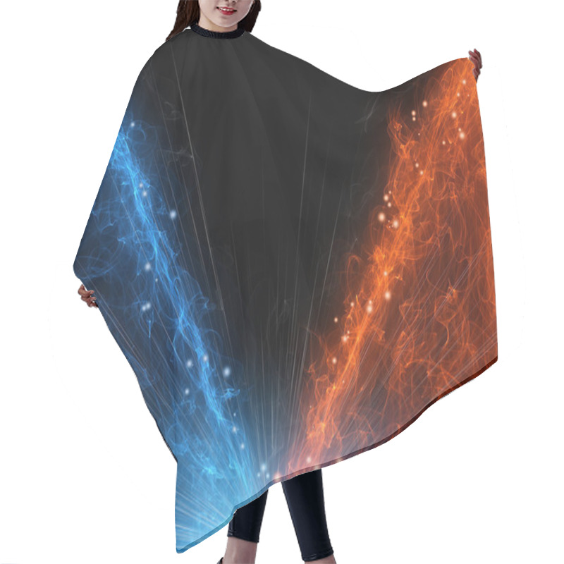 Personality   Hot And Cold Fire Clash Hair Cutting Cape