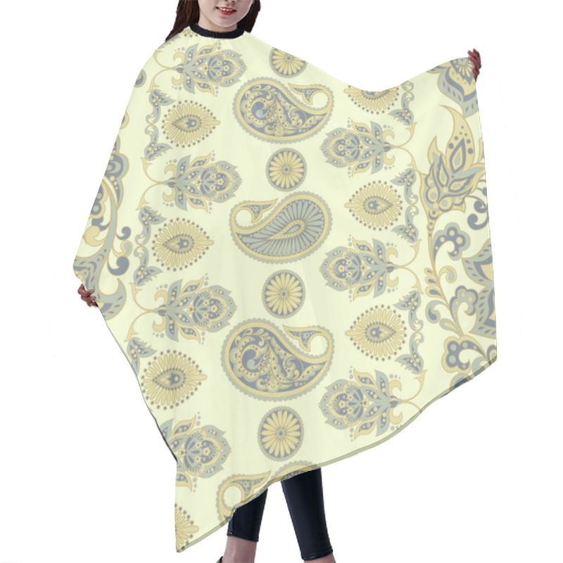 Personality  Paisley Ethnic Seamless Pattern Hair Cutting Cape