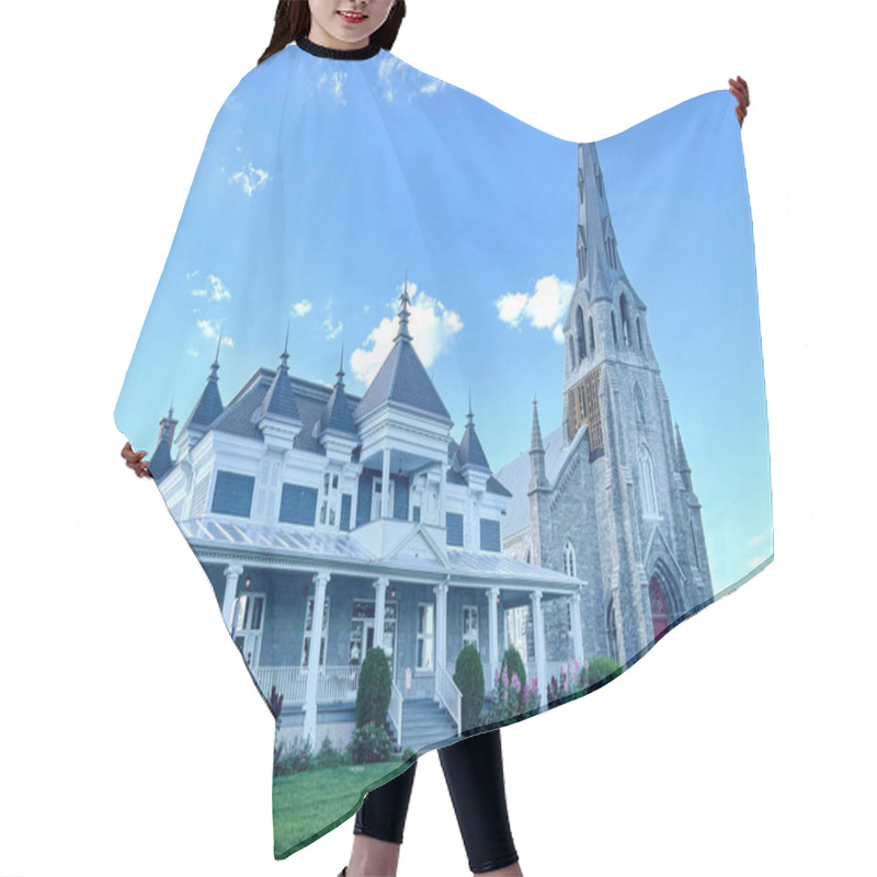 Personality  Historic Saint Joachim Church, And Victorian House Pointe-Claire, Quebec Hair Cutting Cape