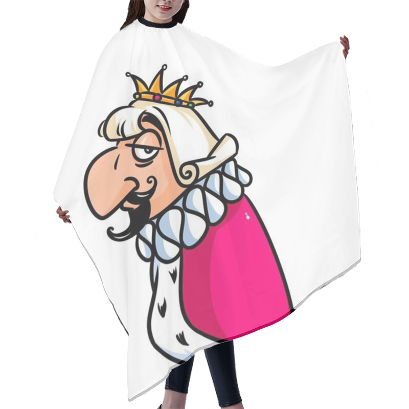 Personality  Sad King Cartoon Hair Cutting Cape