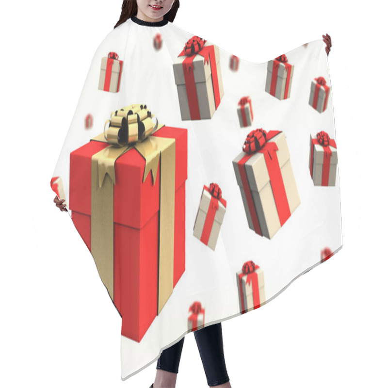 Personality  Flying Gift Boxes Hair Cutting Cape