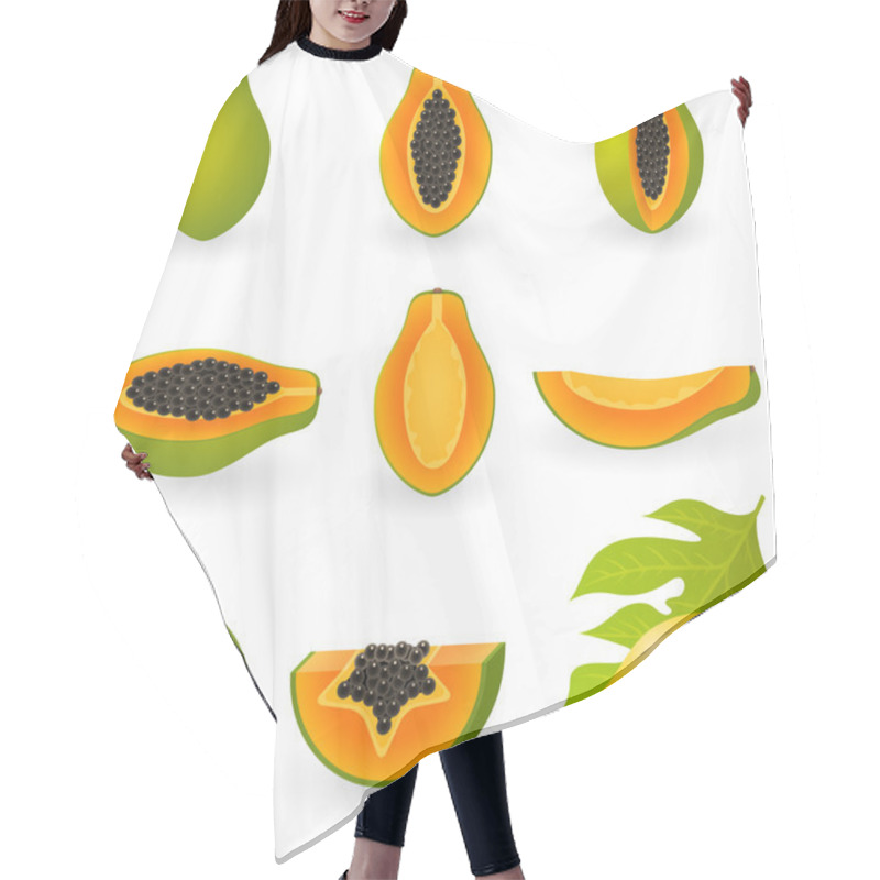 Personality  Papaya Hair Cutting Cape