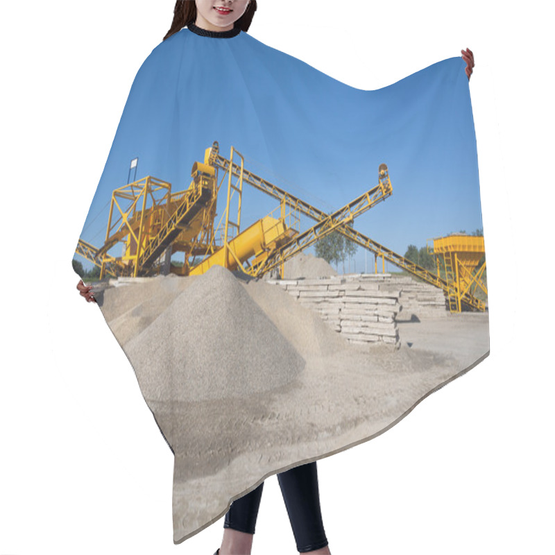 Personality  Sorting Plant - Mining Industry Hair Cutting Cape