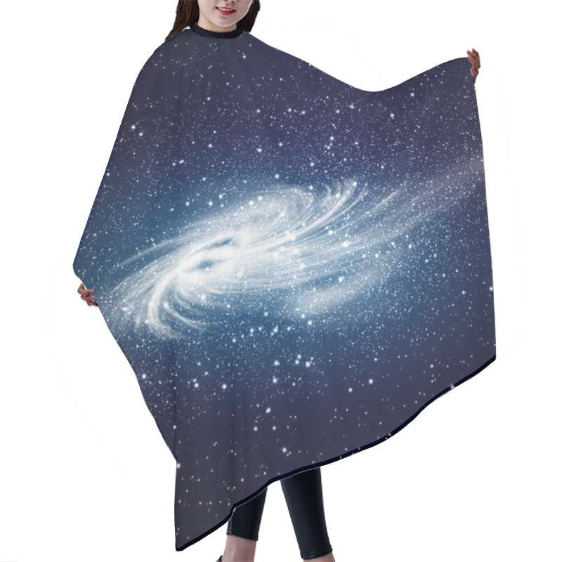 Personality  Space Galaxy Image Hair Cutting Cape