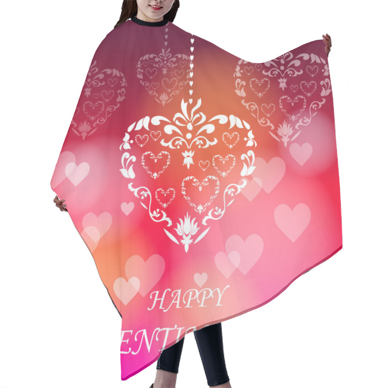 Personality  Happy Valentine's Day Hair Cutting Cape