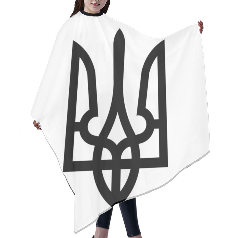 Personality  Coat Of Arms Of Ukraine Hair Cutting Cape