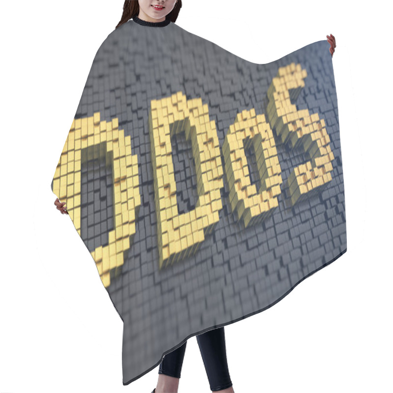 Personality  DDoS Cubics Hair Cutting Cape