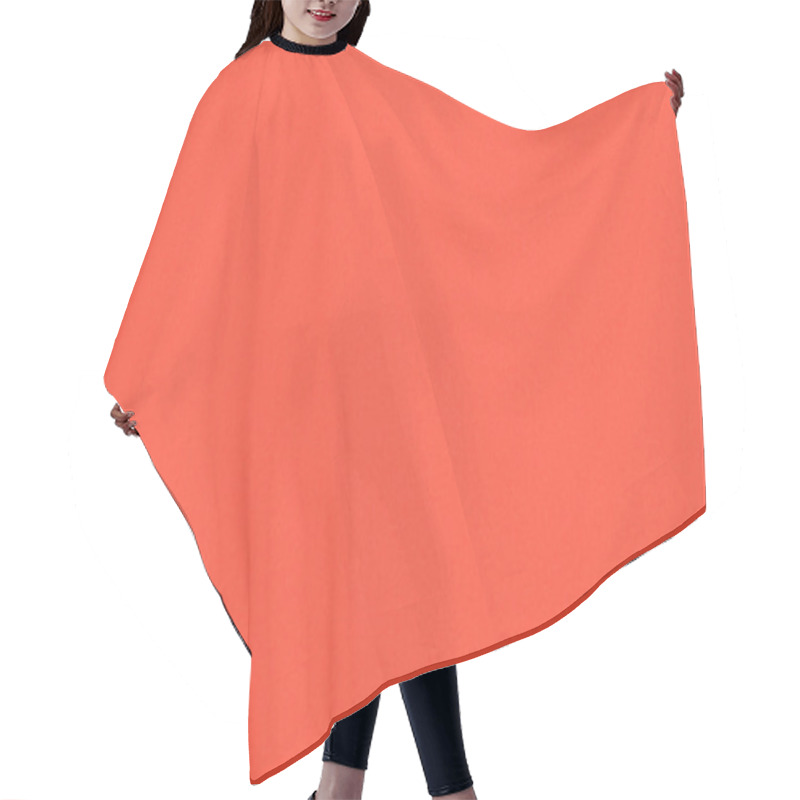 Personality  Full Frame View Of Blank Red Creative Background Hair Cutting Cape