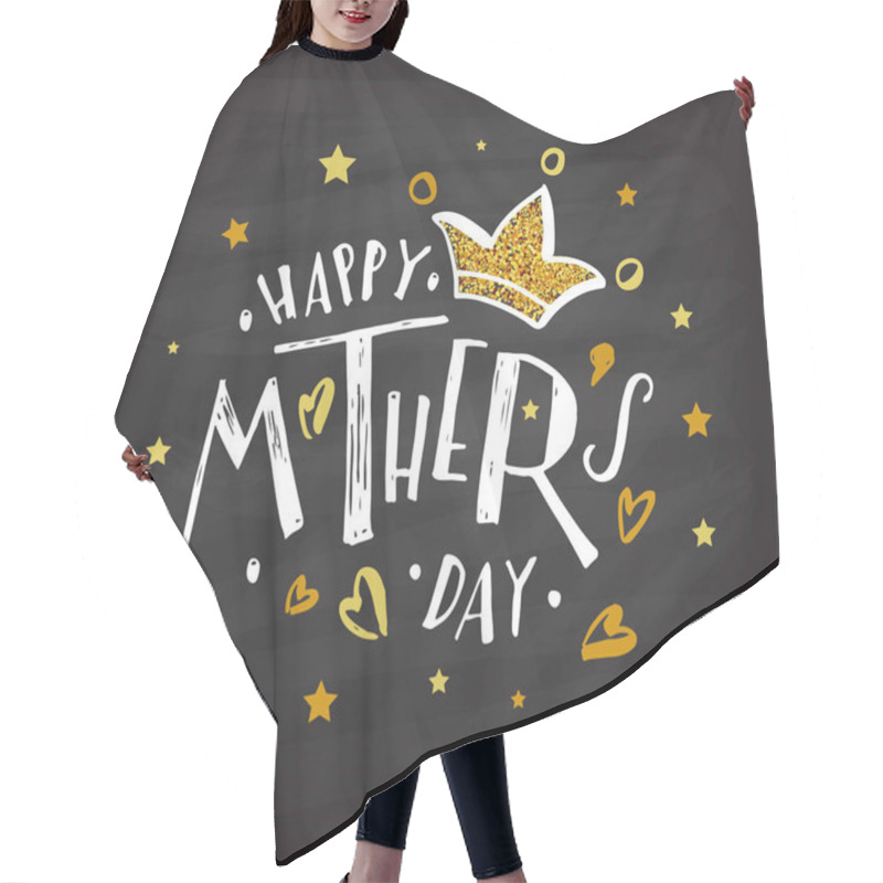 Personality  Happy Mother's Day Text Hair Cutting Cape