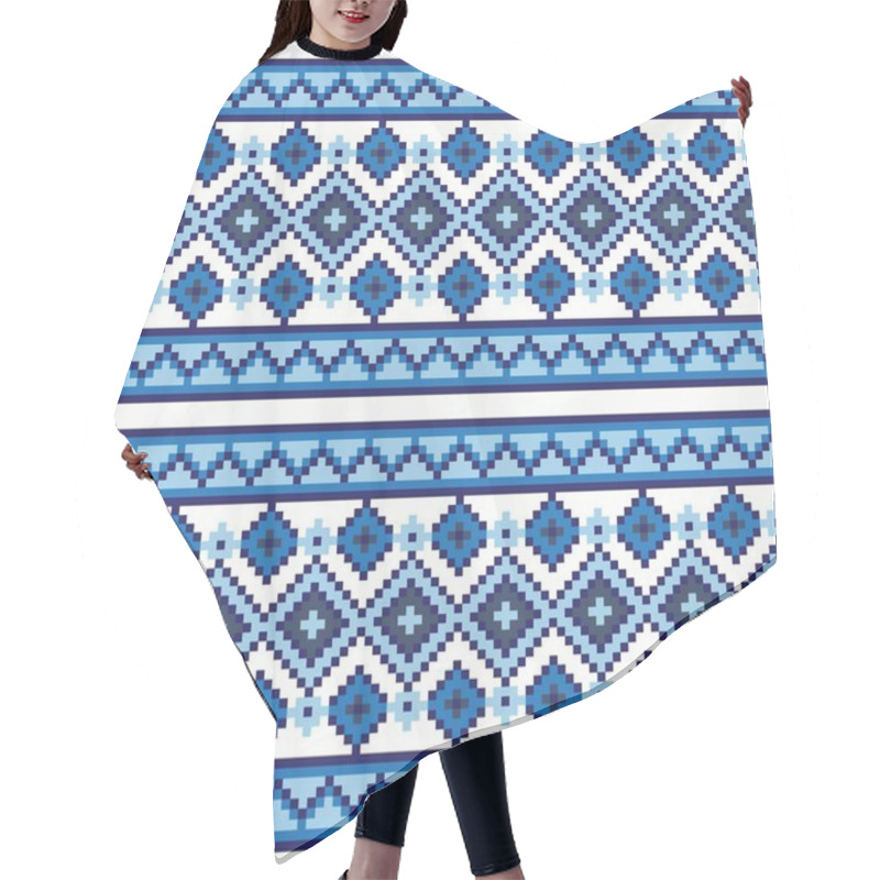 Personality  Argyle Fair Isle Seamless Pattern Design For Knitwear, Fashion Textile, Graphics Hair Cutting Cape