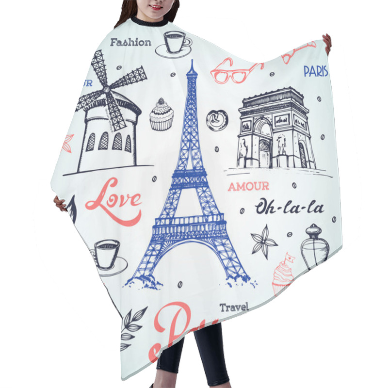 Personality  Paris - A City Of Love And Romanticism Hair Cutting Cape