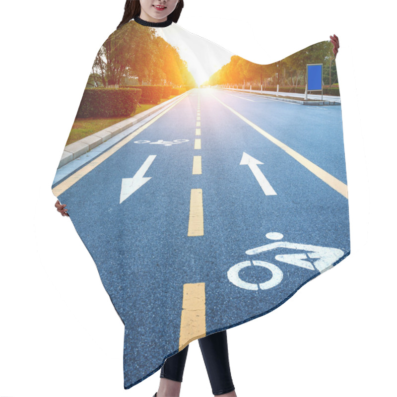 Personality  Bicycle Path Hair Cutting Cape