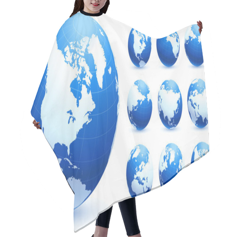 Personality  Globe Collection Hair Cutting Cape