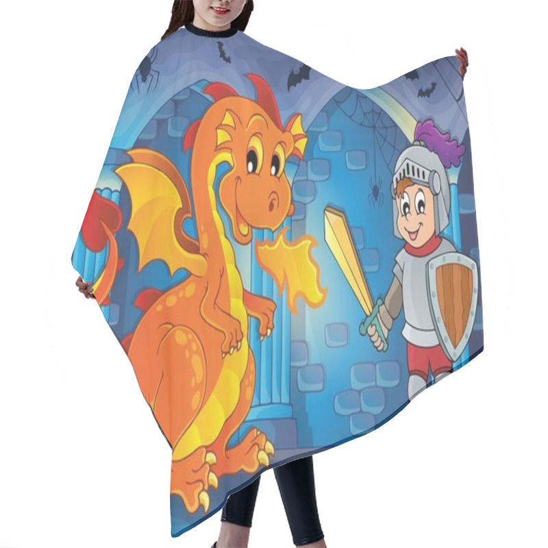 Personality  Haunted Castle Interior Theme 5 Hair Cutting Cape