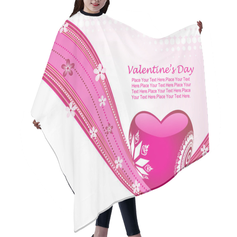 Personality  Vector Illustration Of Love Wallpaper Hair Cutting Cape