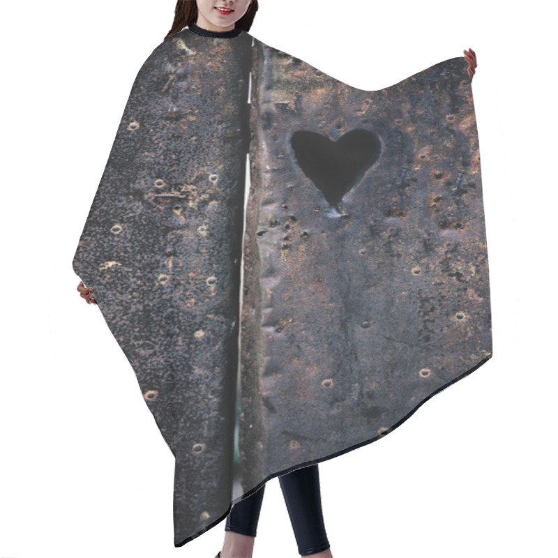 Personality  Heart On Metal Hair Cutting Cape