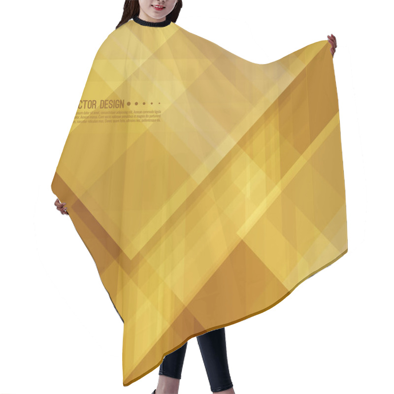 Personality  Abstract Background With Diagonal Hair Cutting Cape